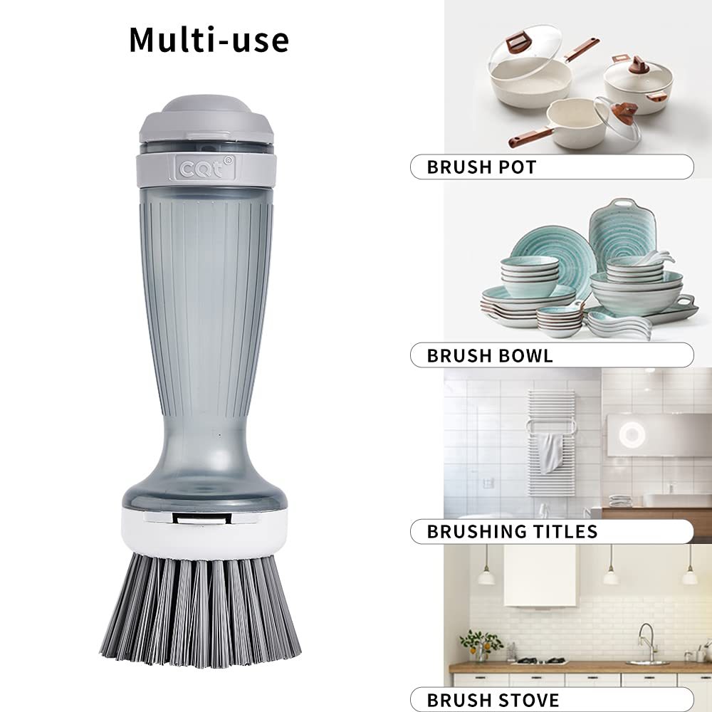 Pot Brush Dish Brush Dish Scrub Brush With Soap Dispenser For Dishes Kitchen Sink Pot Pan 5ba2845d 16df 4b89 897e dfe0411127a