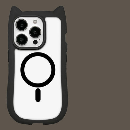 3D Cat Ear Acrylic Magnetic Phone Case - HD Wireless Product #4