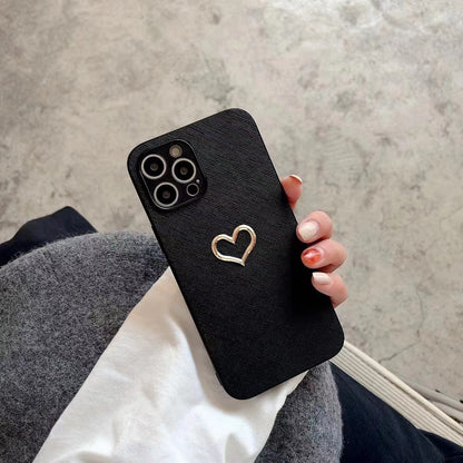 Simple Bronzing Heart Leather Phone Case 5be4ea8c 15c6 4384 94a6 e84f4943588c