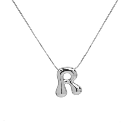 Brass Glossy Balloon English Letter Pendant Necklace 5becfd4d 63d8 4c5c ae67 7f3c7c4f5075