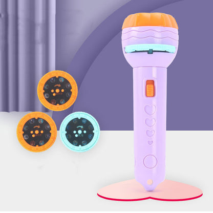 Cartoon Projection Flashlight 80 Patterns Creative Children Flashlight Toy Projector Baby Toys Bedtime Story Book 5bf6a4ea 26