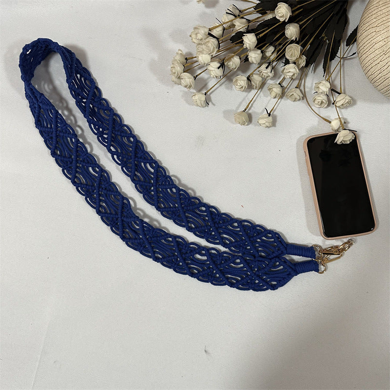 Woven Replacement Handbag Strap Widened Mobile Phone Crossbody Bag Strap Anti-lost Lanyard - 图片 9