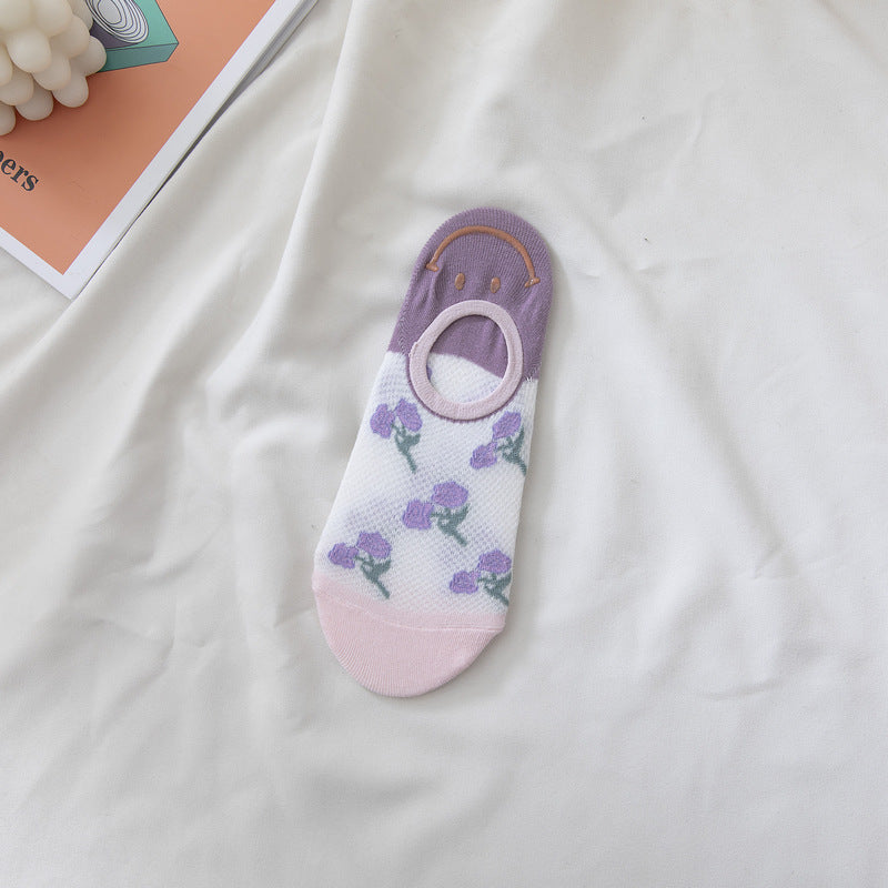 Women's Spring And Summer Thin Jacquard Socks 5bf9eb89 50df 4739 98d1 f4c42a22dd80