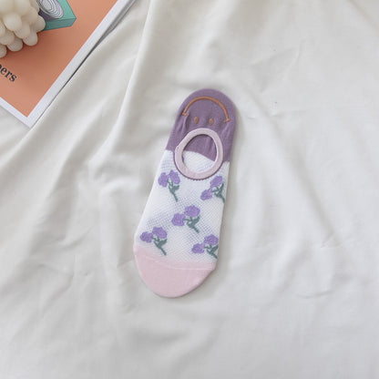 Women's Spring And Summer Thin Jacquard Socks 5bf9eb89 50df 4739 98d1 f4c42a22dd80