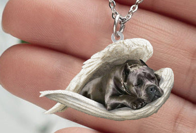 New Unique Dogs And Cats Sleeping Angel Pendant Car Key Ring 5c00b383 1277 40ea af15 01a4de5a2fa3