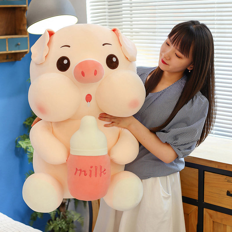 Baby Bottle Pig Ragdoll Plush Toy Doll 5c05ca90 2942 470f bc84 694762a35def