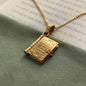 Book Lover Necklace Carved Openable Book Necklace 5c1ad190 ec01 45e9 90bb 5e620b23bf06