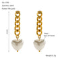 Chain Love Heart Earrings Women's Fashion Simple 5c3dae56 a800 4083 a7bf 9c829c7b9069