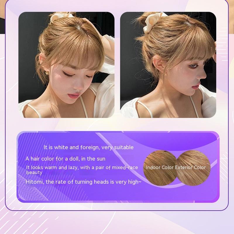Ammonia-free Hair Color Paste Monochrome Paste Cover White Hair Multi-segment Color One-step Black Tea Gray Blue Black Hair D