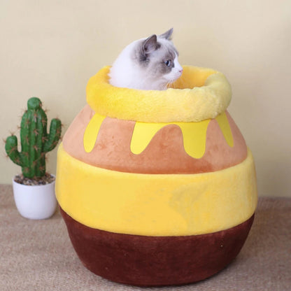 All-season Warm Honey Pot Pet Nest 5c4ee9da 0ff4 47fa bf02 43695e93ad44