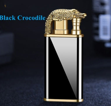 Creative Blue Flame Lighter Dolphin Dragon Tiger Double Fire Metal Winproof Lighter Inflatable Lighter 5c545ab0 5192 4e0e b79