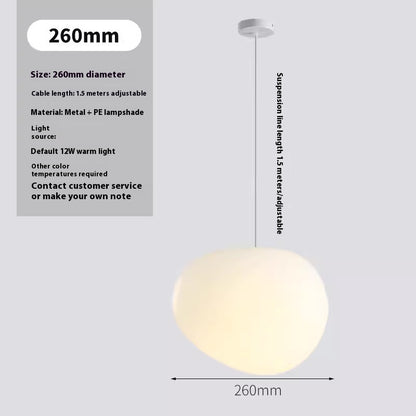 Simple Milky White Pebble Chandelier Restaurant Window Shop Light 5c5c68c5 f55c 4d0a 8dd4 8d4224706b48 trans