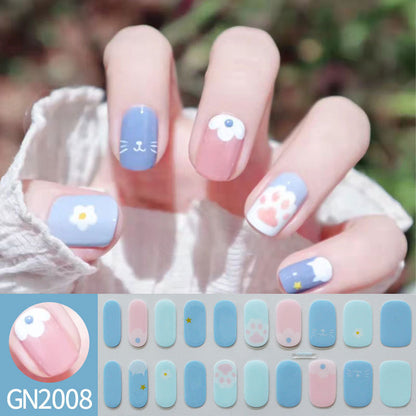 Finger Baking-free Gel Nail Stickers Simple Grid Line Nail Sticker One Piece Dropshipping 5c6452d1 4e7a 4968 a379 31256b41c0e
