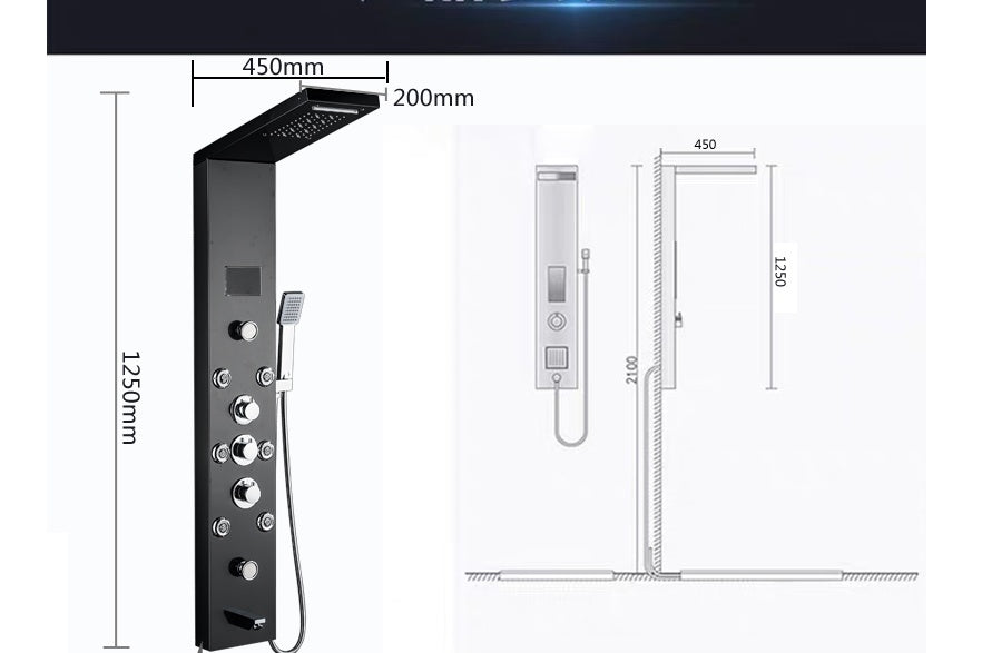 Shower Screen Constant Temperature Surface-mounted Shower Screen Nozzle Wall-mounted Shower Head Concealed 5cac6ed0 10ac 4f10
