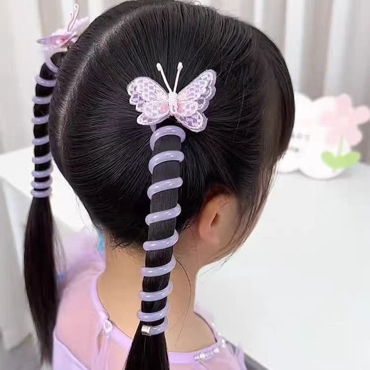Children's New Embroidered Butterfly Phone Line Hair Ring 5cb38ef4 06ef 4be6 8fdd 393dd6a8f84d