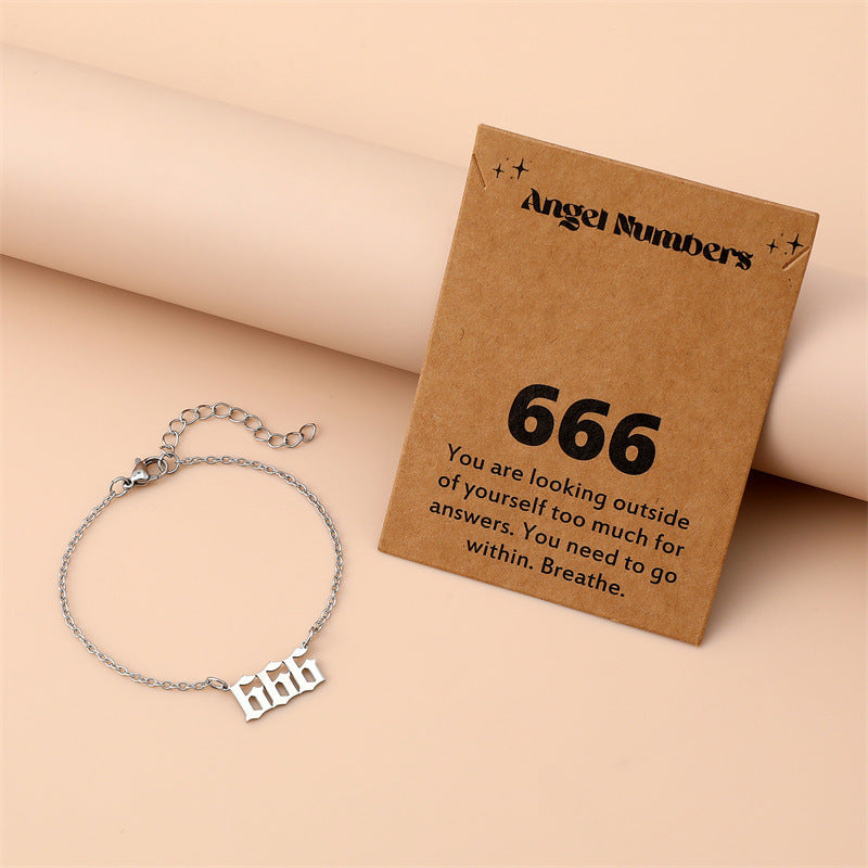 Creative Stainless Steel Angel Digital Bracelet For Women 5cbfe2e2 8ea2 4a69 aa1a fc5d295233d5