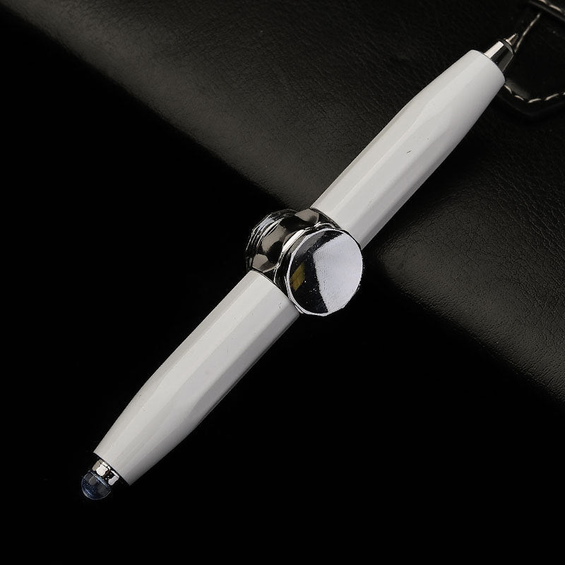 Creative Multi-Function LED Pen Spinning Decompression Gyro Metal Ballpoint Pen Fashion Office School Supplies Writing Pens 5