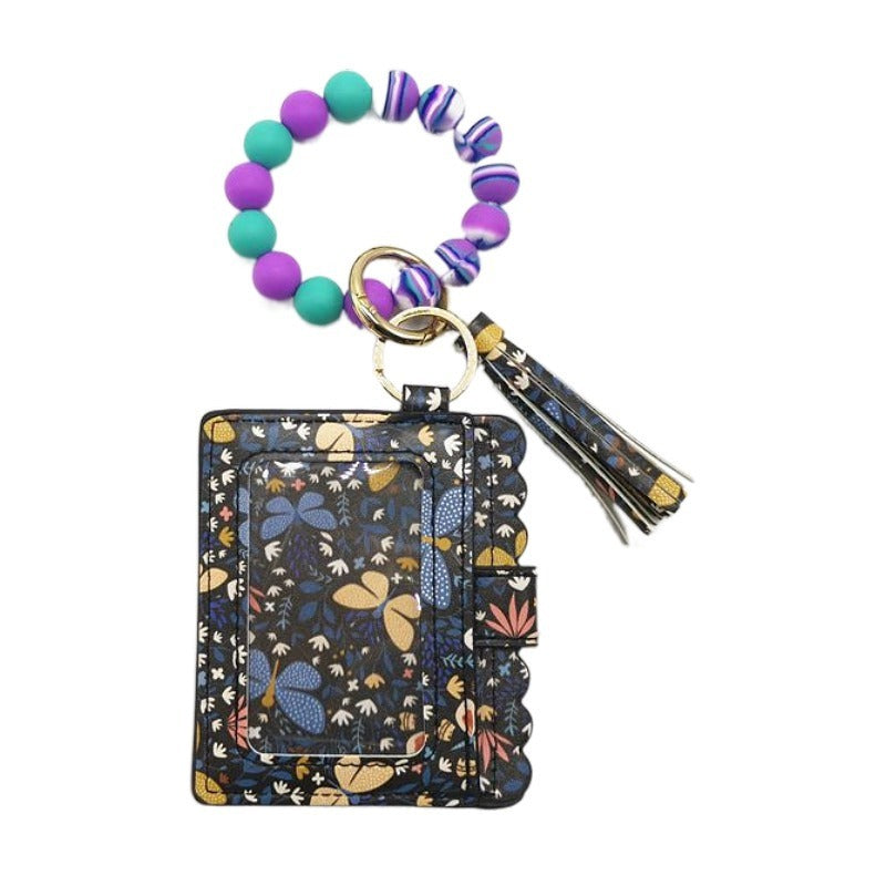 Silicone Beads Bracelet Key Chain Leopard Print 5cc879c0 d70c 4f56 ad77 eb407766d643