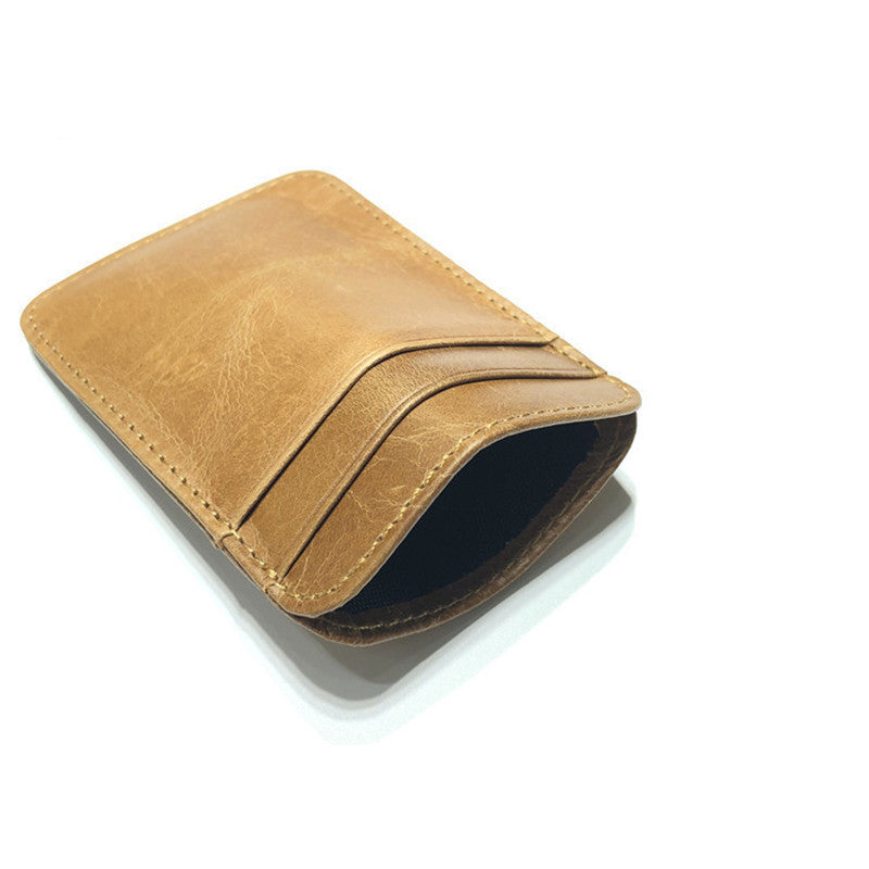 Genuine Leather Men Wallet Brown Coin Purse Small Mini Card 5cd276b3 977f 458e 9ee8 86b25ef67023