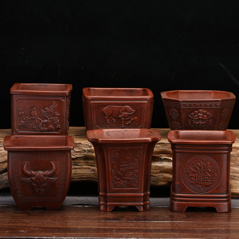 Purple Sand Flowerpot Classical Square Stick Bottle Desktop 5ce133cf 8559 479f 94e5 61db4e50b66b