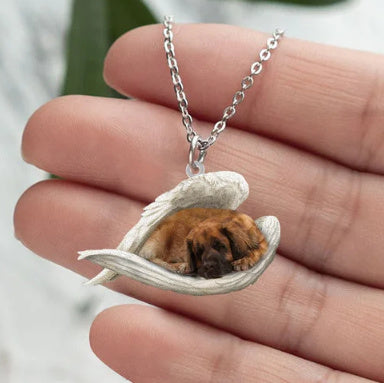 Acrylic Plane Lazy Dog Hanging Necklace 5ce32247 bf36 461f a434 ea1f00d57d3c