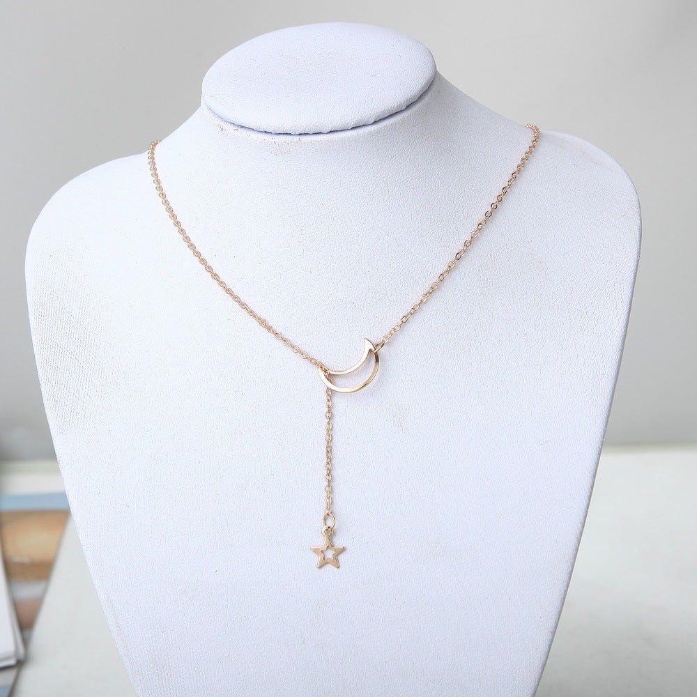 Moon Star Necklace Clavicle Chain Short Necklace 5ceb4db3 4da1 447b 83c2 094b6702817e