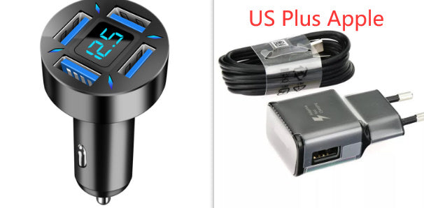 Four-port Car Charger 4USB Car Charger 5cf30868 bfc4 4746 889d a182e7dfaa55