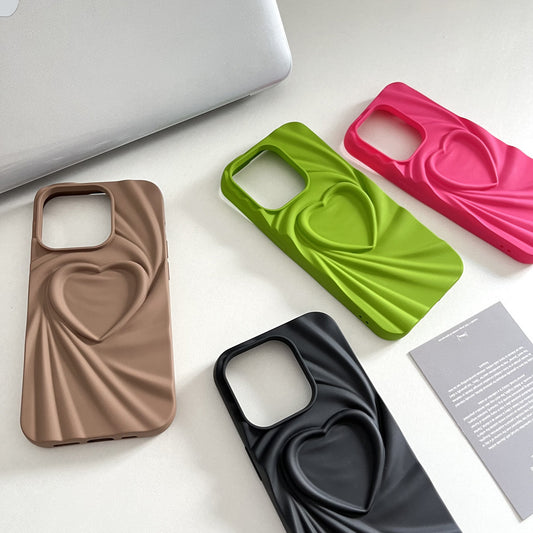 Creative Pleated Love Phone Case 5cf77b27 a437 429b 86ee e715b0ce5533