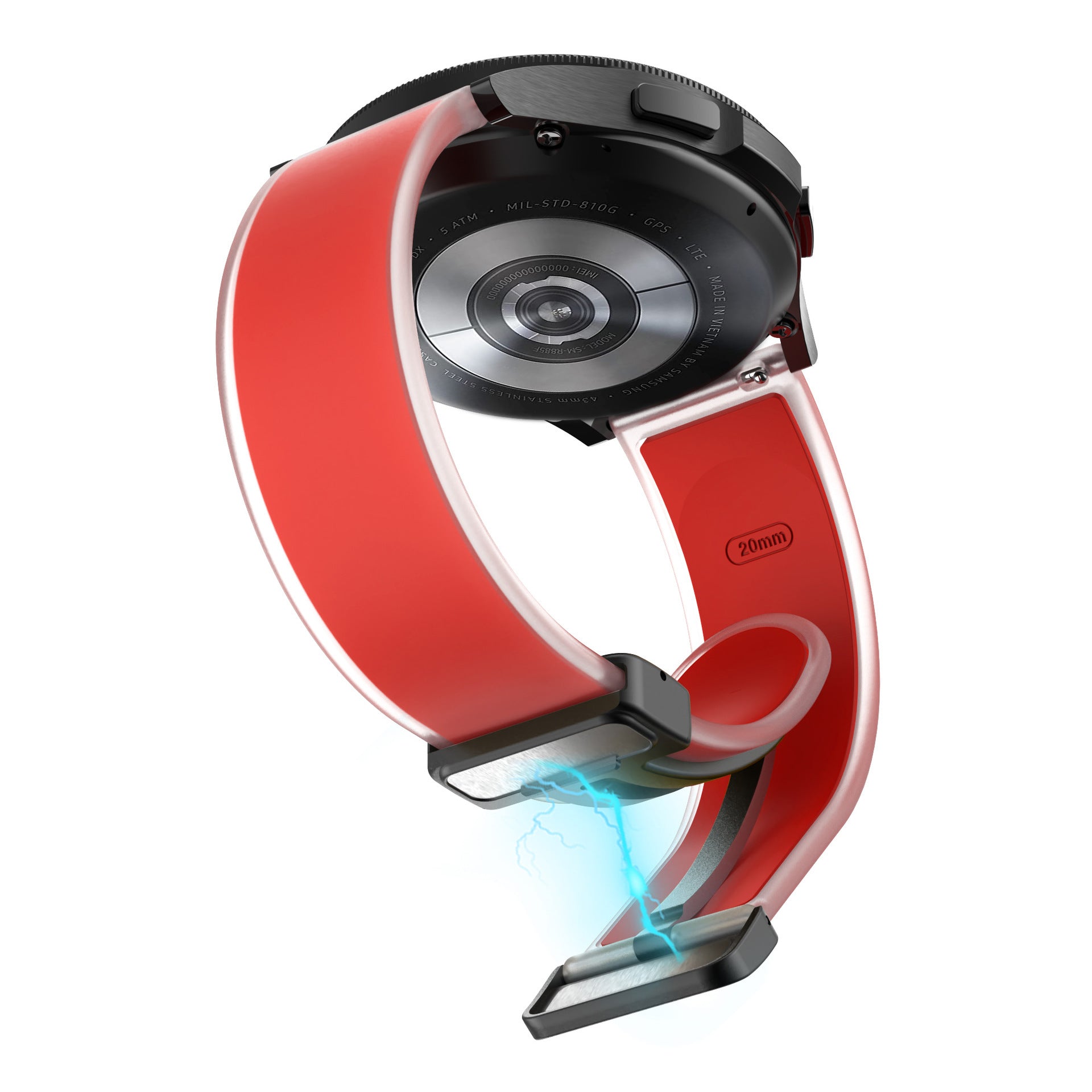 Universal Folding Magnetic Buckle Transparent Silicone Strap 5d0eab39 f75d 4419 8502 868565eb4b8f