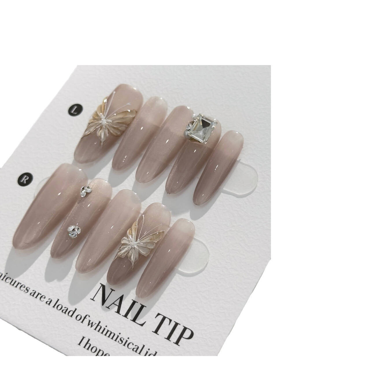Handmade Long Ice-transparent Hand-painted Three-dimensional Butterfly 5d15fdad 20b8 469e a621 1a78c29c7061