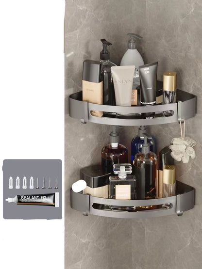 Bathroom Triangle Shelving Bathroom Wall Hanging Shelving Perforated Simple Storage Rack 5d1eae8c 5419 4abe 92af a5be3612fe83