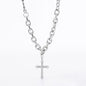 European And American Hip-hop Trend Titanium Steel Stitching Chain Diamond Cross Pendant 5d2ec413 5e3a 4477 8dd1 6dcd9c18bfb7