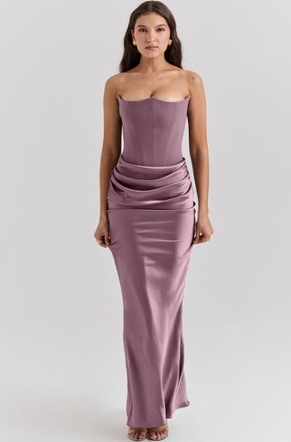Slim Tube Top Long Dress Sexy Fashion Bandeau Backless Party Evening Dresses For Women Clothing 5d305788 93b9 4582 a34e 0f674