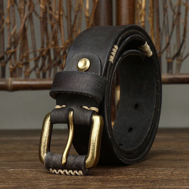 Handmade Retro First Layer Cow Leather Belt 5d66ae26 5c7e 4a1c 986e 68c39ead0245