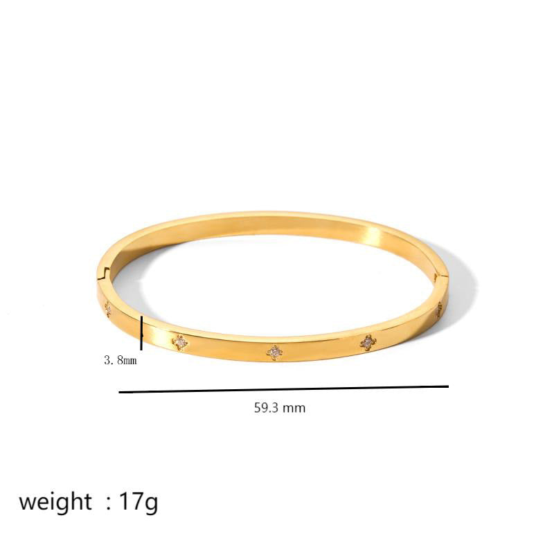 Ins Style Titanium Steel Bracelet Six-pointed Star Buckle 5d7412c1 24fa 49f2 b948 3a374c77aeb4
