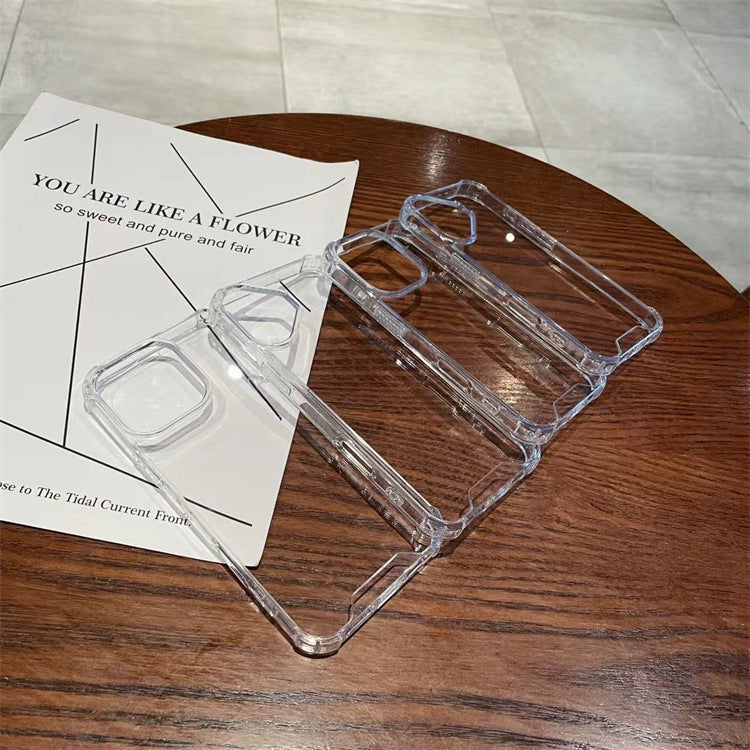 Simple And Transparent Acrylic Anti Drop Phone Case - 图片 2