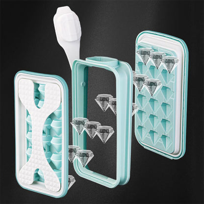 2in1 Portable Silicone Ice Ball Mold Ice Maker Water Bottle Ice Cube Mould Bottle Creative Ice Ball Diamond Curling Summer Kitchen Gadgets - HD Wireless Product #4