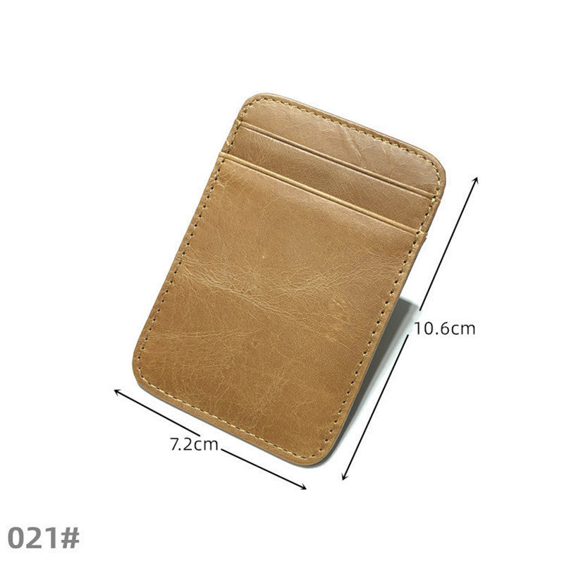 Genuine Leather Men Wallet Brown Coin Purse Small Mini Card 5d9aa277 ba63 4fd0 8dcb e1121c07b84f