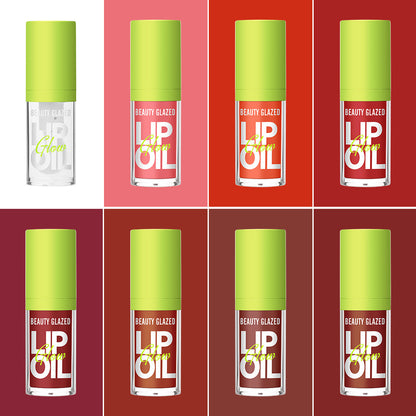 Moisturizing And Nourishing Lip Lacquer Transparent Oil Doodle Glass
