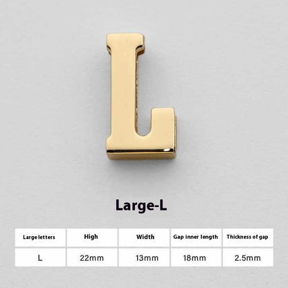 U Perforated 26 English Letters Hardware Accessories 5da127ea f343 4101 af62 f8e2baf0876f trans