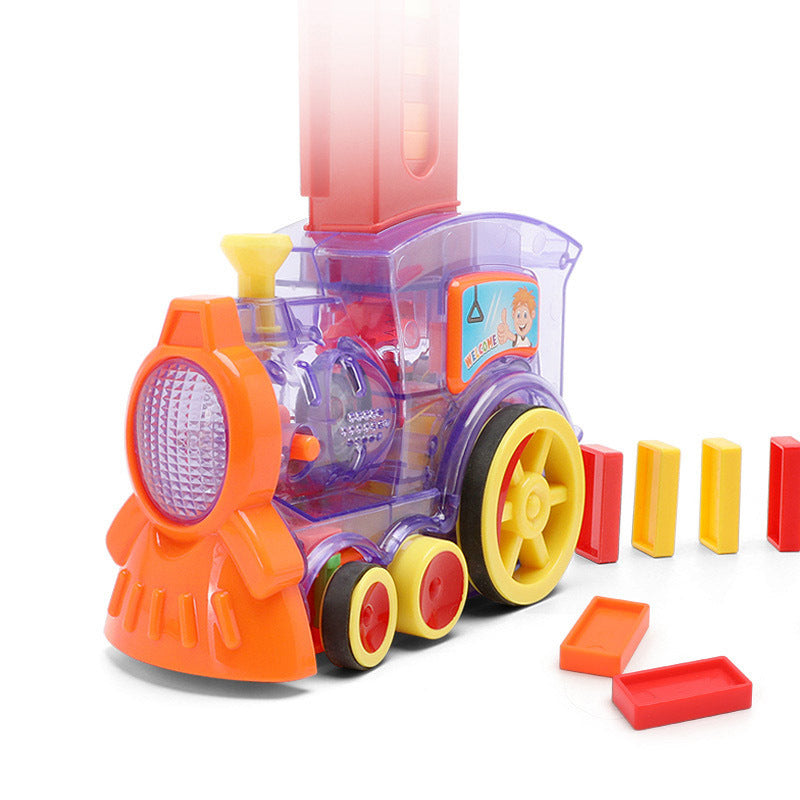 Domino Train Toys Baby Toys Car Puzzle Automatic Release Licensing Electric Building Blocks Train Toy 5dae54a3 3c4f 41c2 9706
