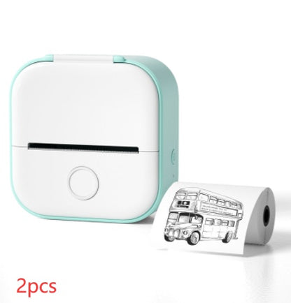Portable Mini Thermal Label Printer Home Photo Printer Student Wrong Question Printer Bluetooth-compatible Mini Label Printer Price Tag - 图片 27