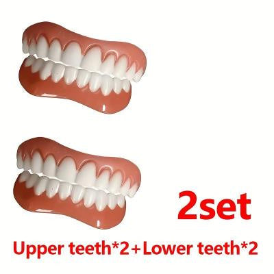 Upper and Lower Teeth Silicone Artificial Teeth Braces 5dbc28de e14c 4ece 8cab aaa954b67e2c