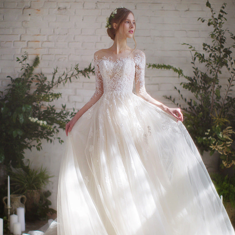 Wedding Dress Bride Lace Sleeves Dress 5ddb286d 0c47 440d 9360 869a7bd1f488