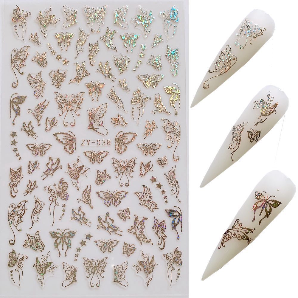 Butterfly Nail Sticker Simulation Bronzing Laser 5e088778 ba61 45fb a0bb 562988d42871