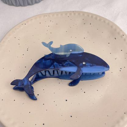 Marine Series Acetic Acid Grip Special-interest Design Animal Whale Shark Cross-border Wholesale Hair Accessories Ponytail Cl