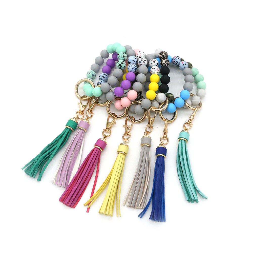 Tassel Camouflage Silicone Beads Bracelet Keychain 5e1d6e1b e135 4c69 8b1c 346b0075e631