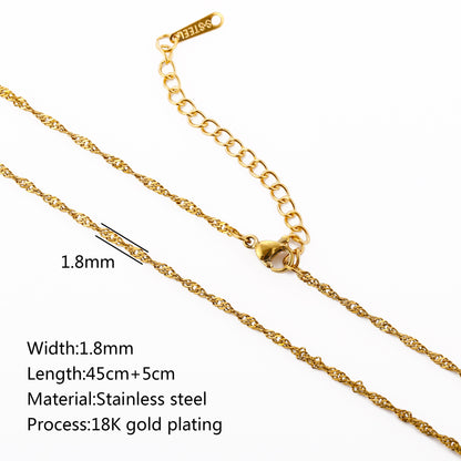Stainless Steel Vacuum Vapor Plating 18K Gold Color Protection Lip Chain Accessories 5e1dacf2 24d4 44f7 8304 cf8a7b6cd06b