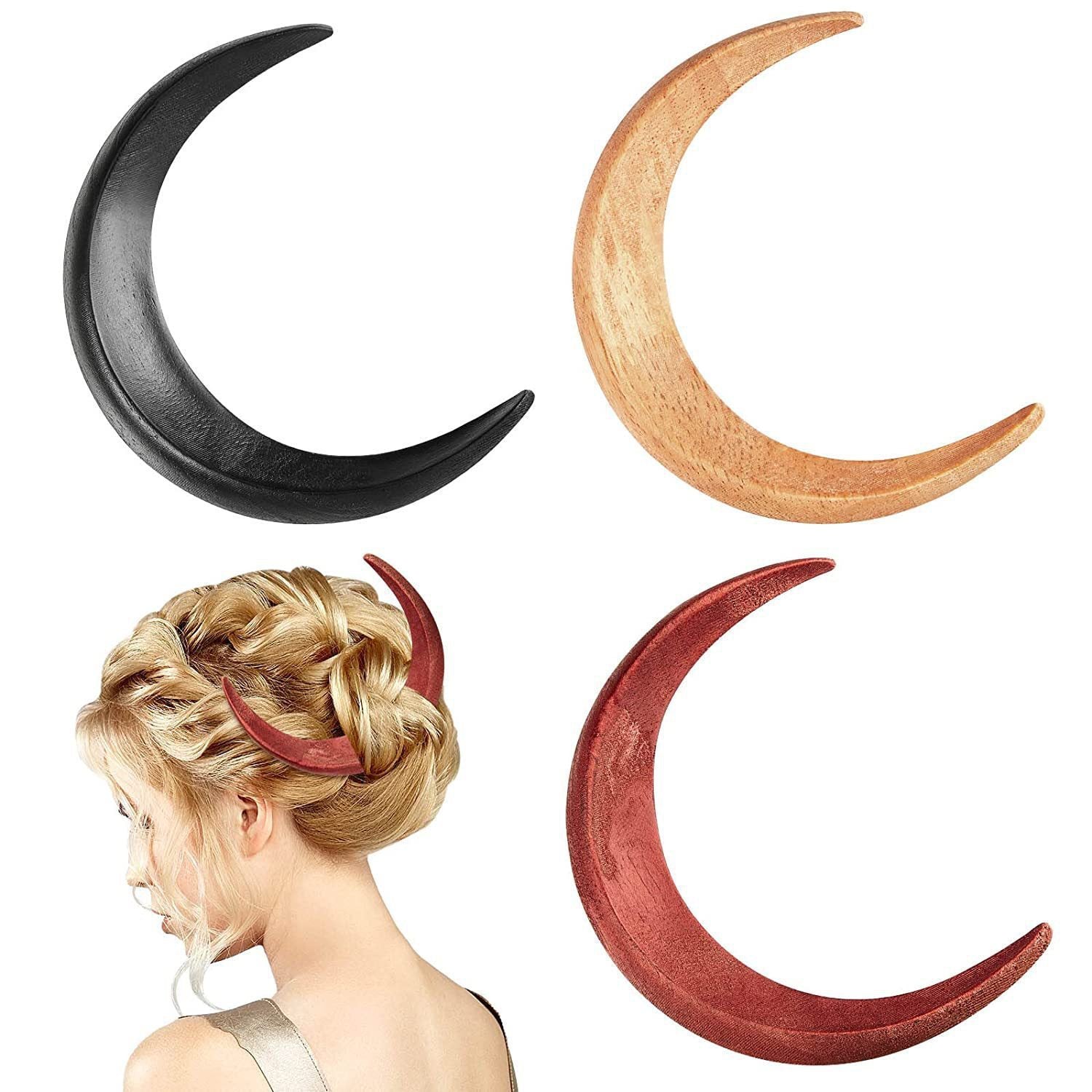 Moon Hairpin Crescent-shaped Hairpin Barrettes 5e29279e 7ae8 4eb8 8dd9 a07545fa01aa