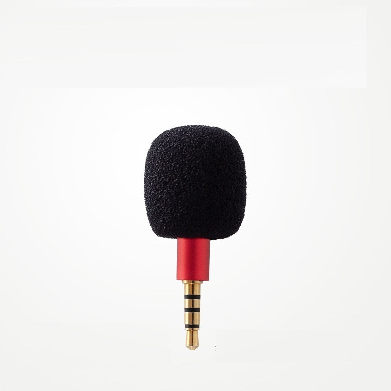 Mini Condenser Microphone Metal Small Microphone Amplifier Sound Card K Song Outdoor Live Mobile Phone Sound Card Microphone 